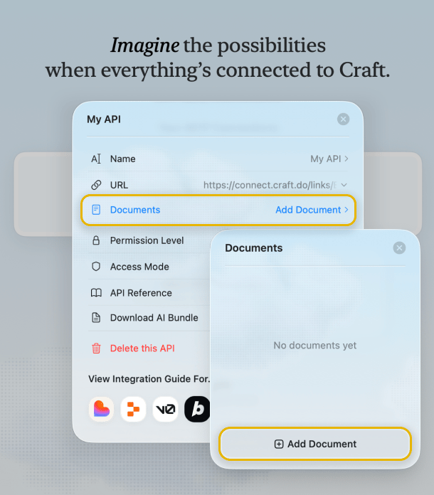 Click “Add Document” button