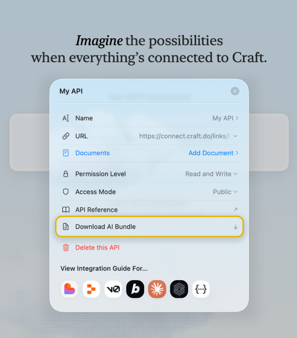 Click the “Download AI Bundle” button