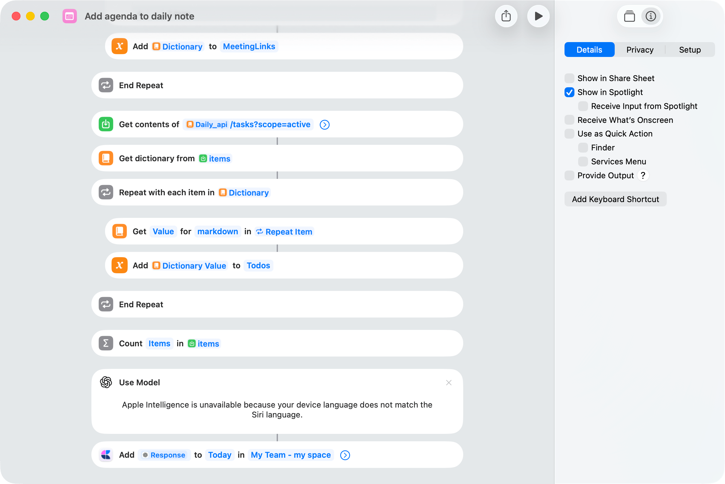 Daily Agenda screenshot 2