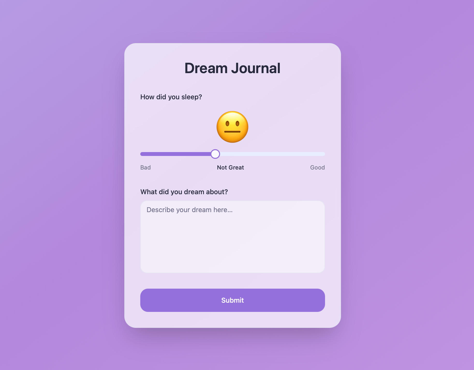 Dream Journal screenshot 2