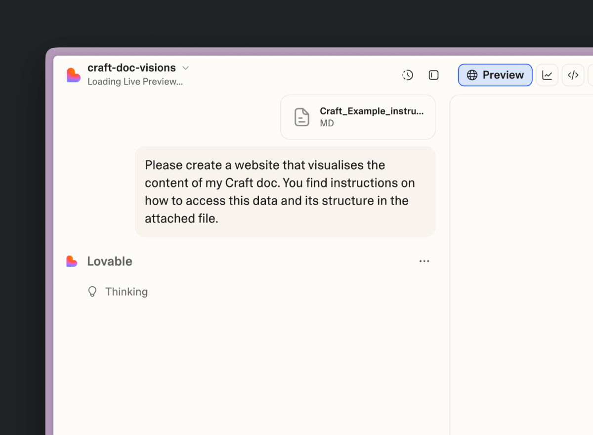 Upload the instructions