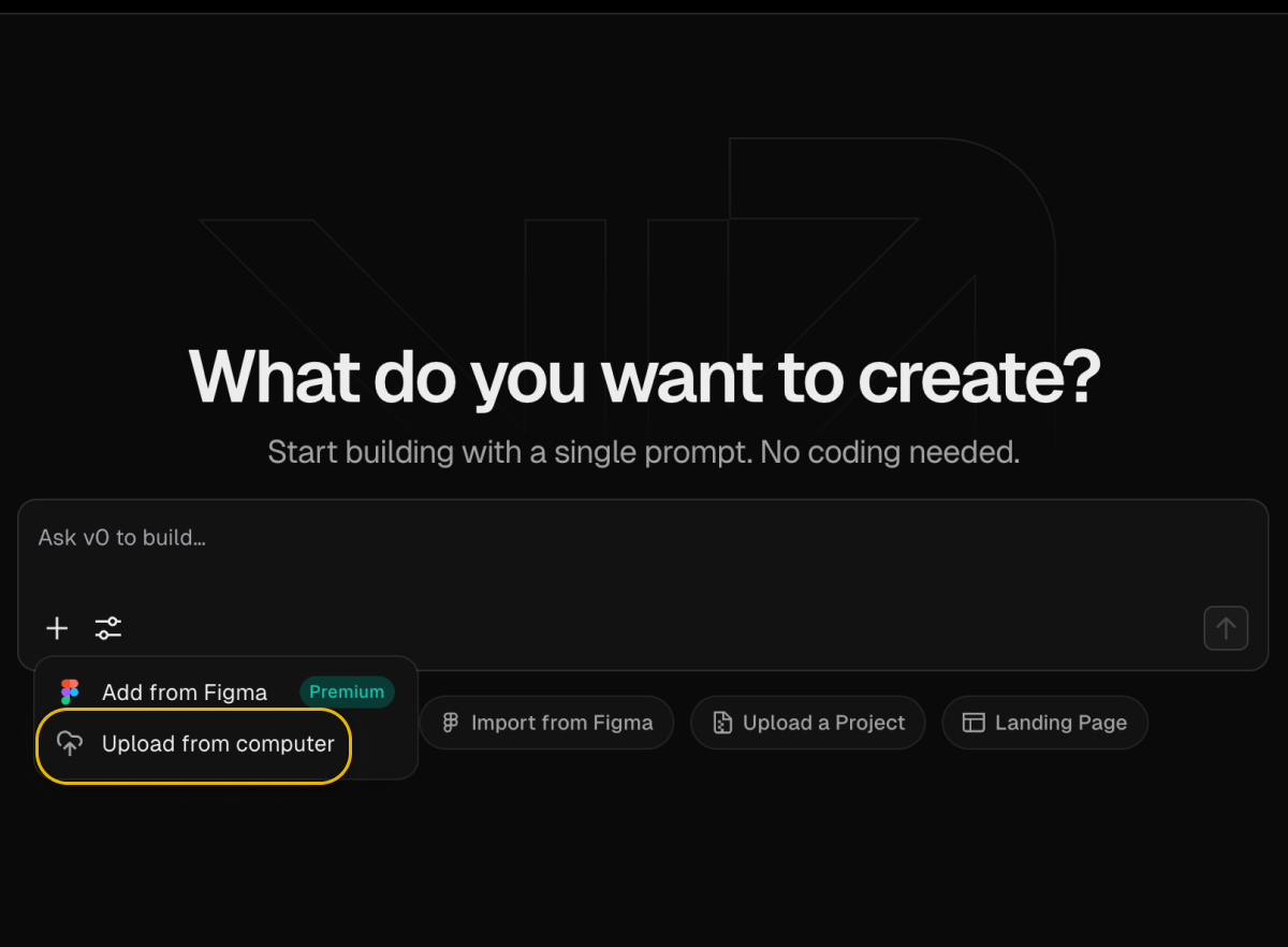Upload the instructions