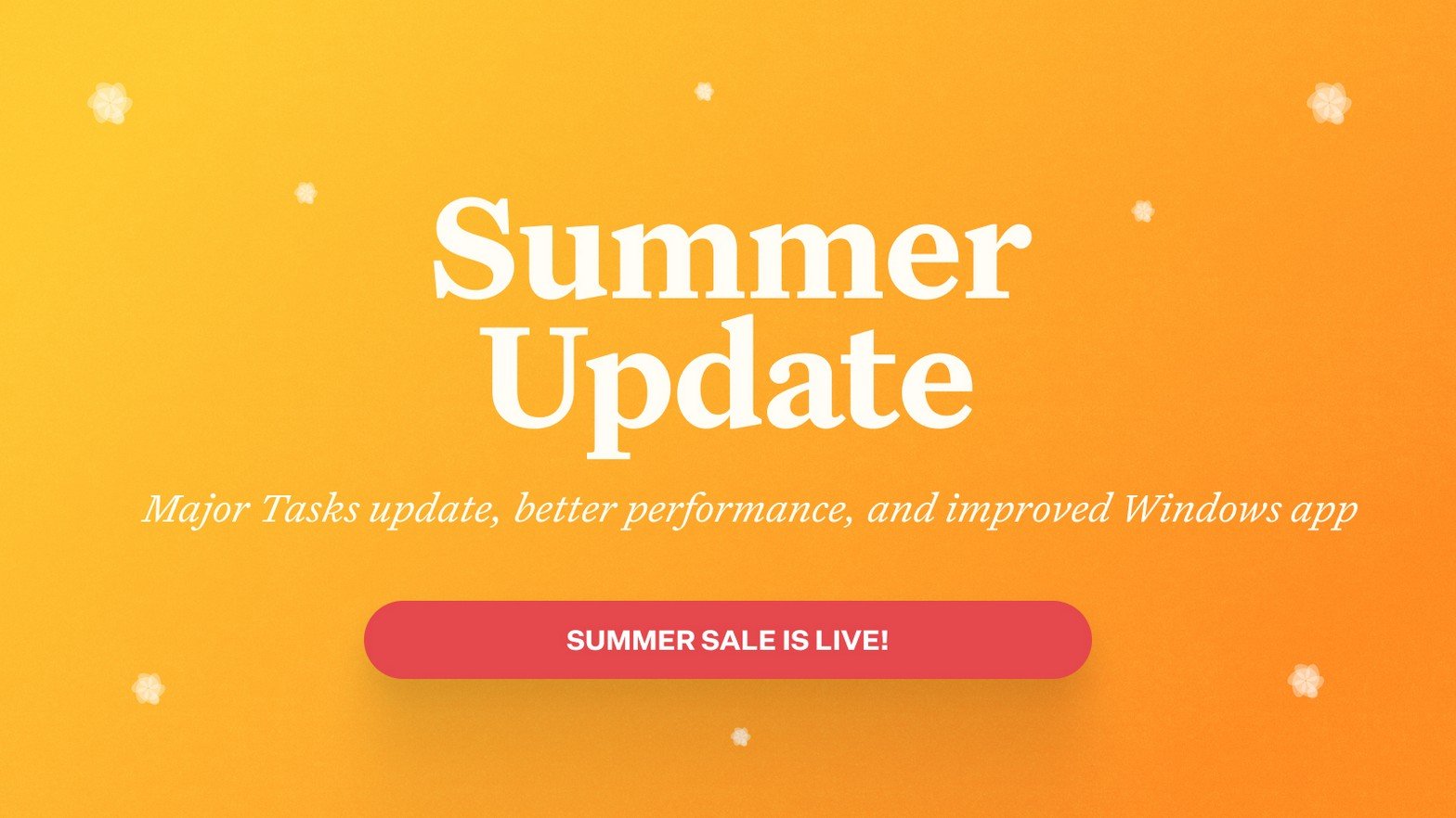 Craft Blog Post: Craft Update - Summer Sale, Major Tasks update, Performance improvements, and better Windows app!