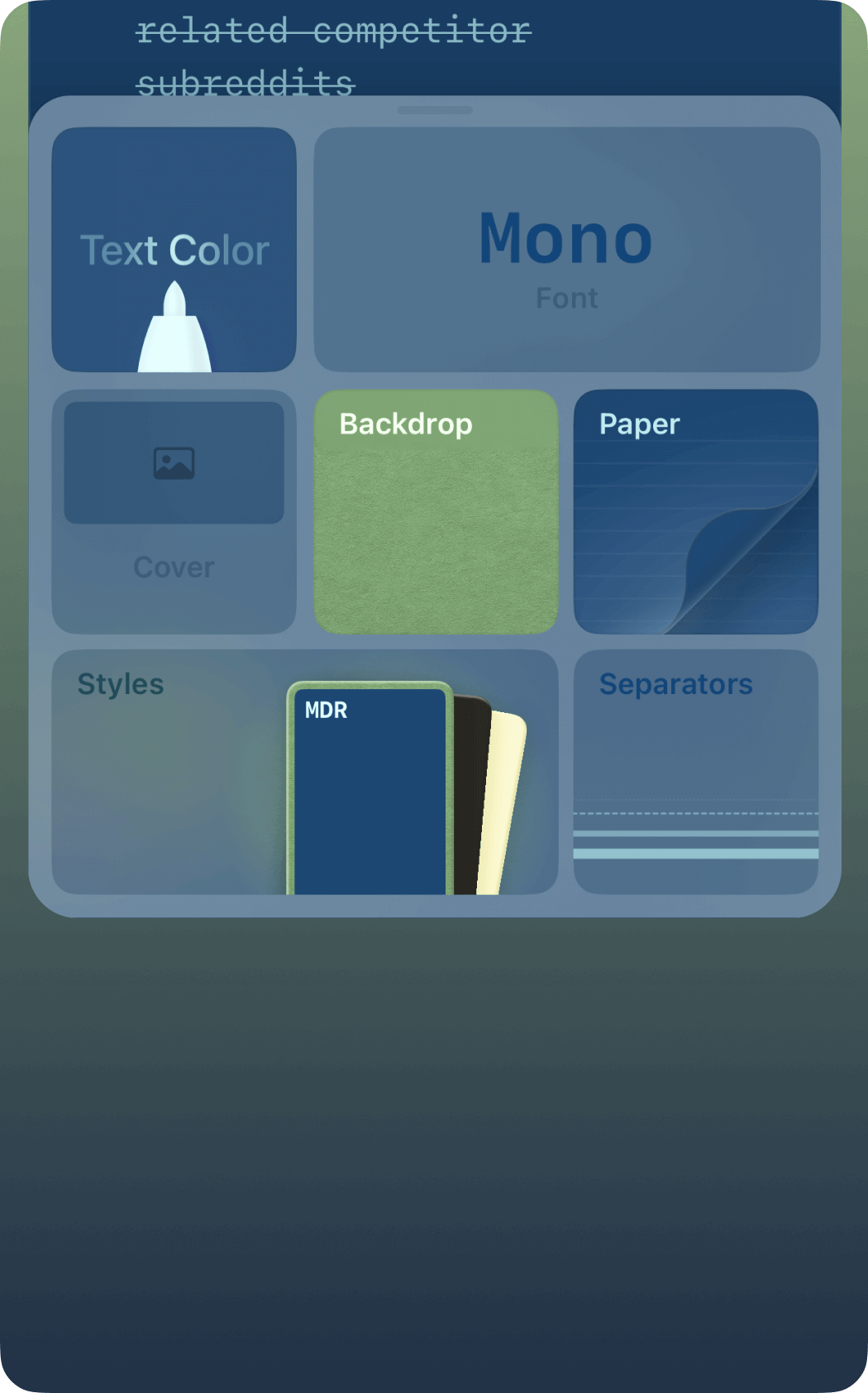 Styling Feature Grid background